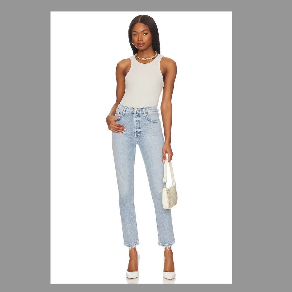 AGOLDE Riley High Rise Straight Crop - Dynamic - Size 25